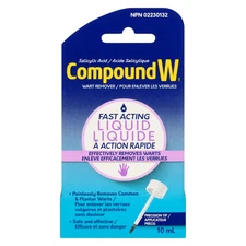 COMPOUND W Extra Strength Fast Acting Liquid Wart Remover 10 mL 075137008038