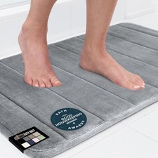 Gorilla Grip Memory Foam Bath Mat Soft Absorbent Us Designed Bathroom Rug