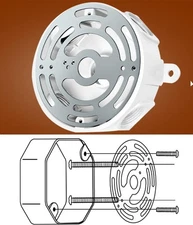 QC Universal 4" Light Crossbar Mounting Bracket 2 Pack