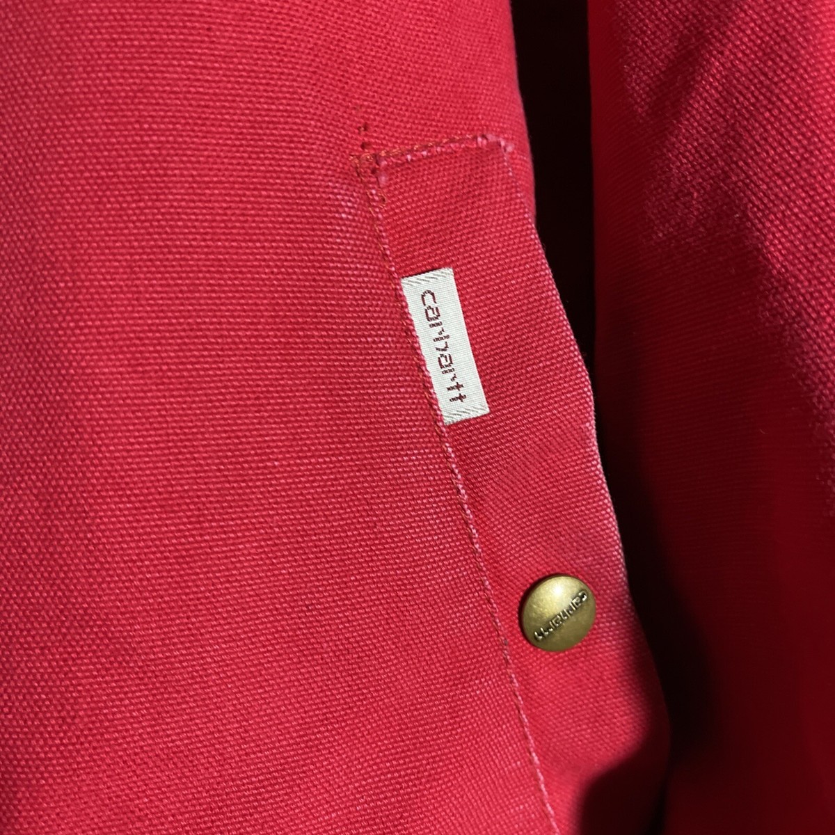 Vintage Carhartt Santa Fe Jacket Quilt Lined USA JQ160 Red Vintage Carhartt Santa Fe Jacket Quilt Lined USA JQ160 Red