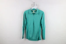 Smartwool Womens Size XS Distressed Merino Wool Knit Half Zip Pullover Sweater