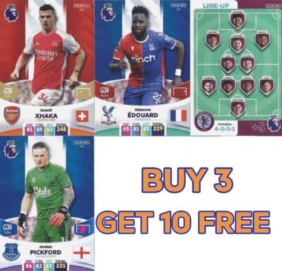 Panini Premier League Adrenalyn XL 2023 2024 23 24 Base Team Cards #10 - #189