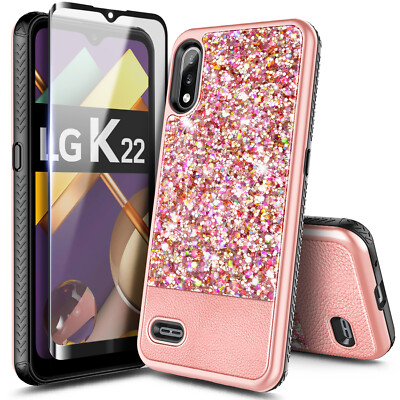 Cover Lg K22 Wireless Charging For LG K22 K22 Plus Case Glitter