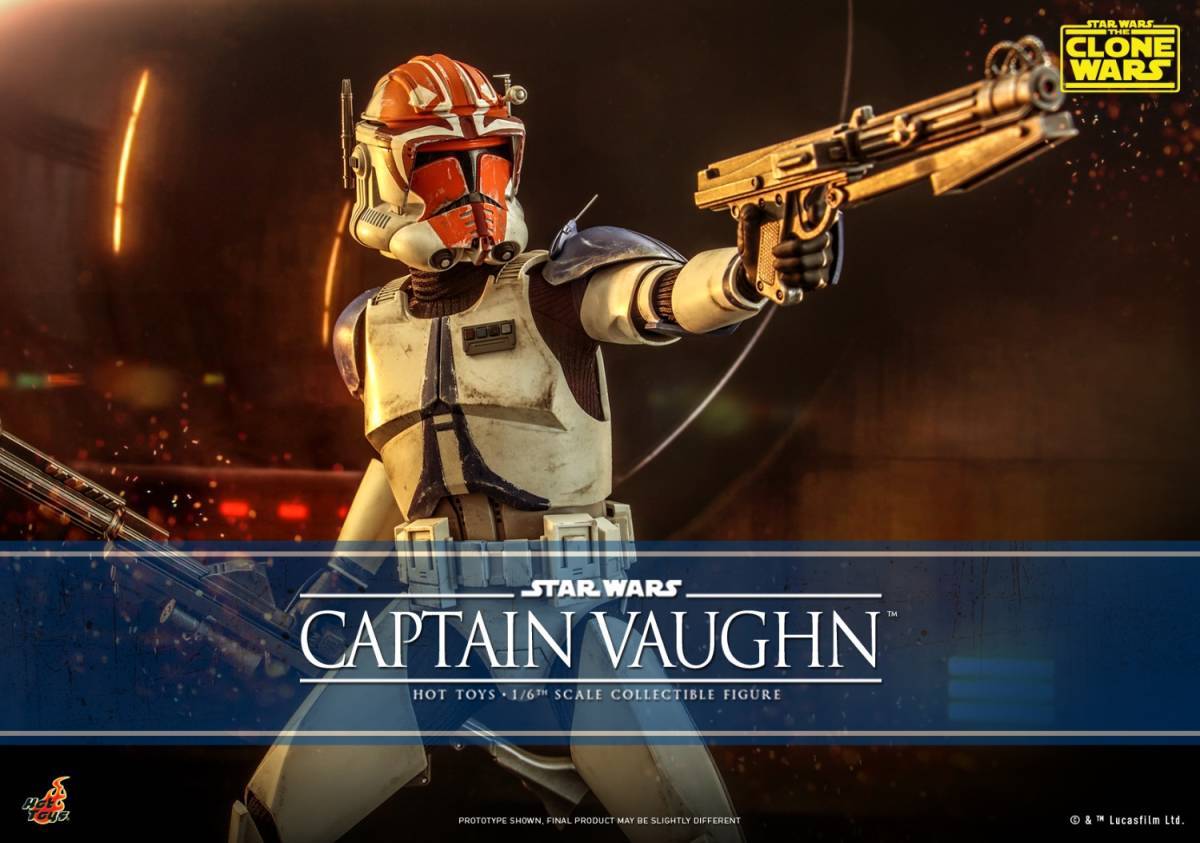 Star Wars Clone Wars Captain Vaughn Clone Trooper TMS065 1/6 Star Wars Clone Wars Captain Vaughn Clone Trooper TMS065 1/6