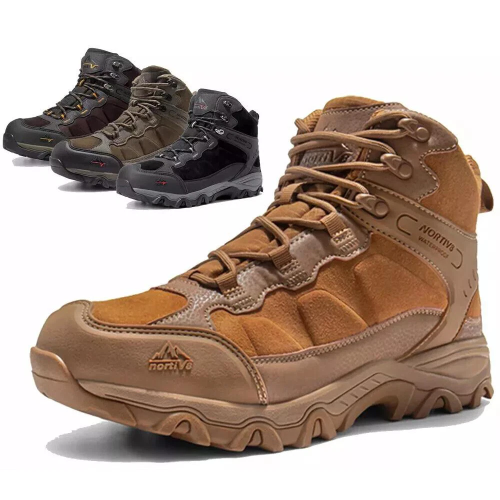 NORTIV 8 Men's Waterproof Hiking Boots Non-slip Trekking Mountaineering Shoes
Opens in a new window