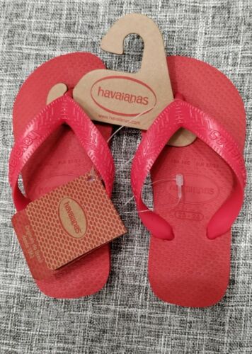 Havaianas Toddler Flip Flop Beach Sandal Ruby Red  Unisex Kids Size 10 C - Picture 1 of 3