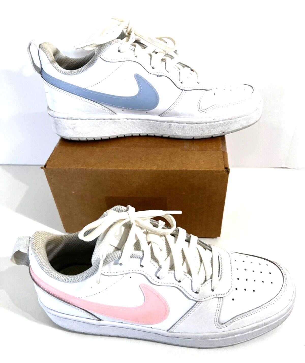 Scarpe Nike Court Borough Low 2 taglia 6 5 anni grigio rosa bianco