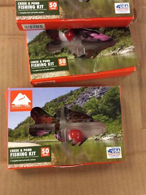 Lot Of 4 Ozark Trail 50 Piece  Creek Pond Assorted Lure Kit