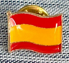 Spain Flag Pin to Wear during 2024 Paralympics (Para-Olympics Soccer Football)