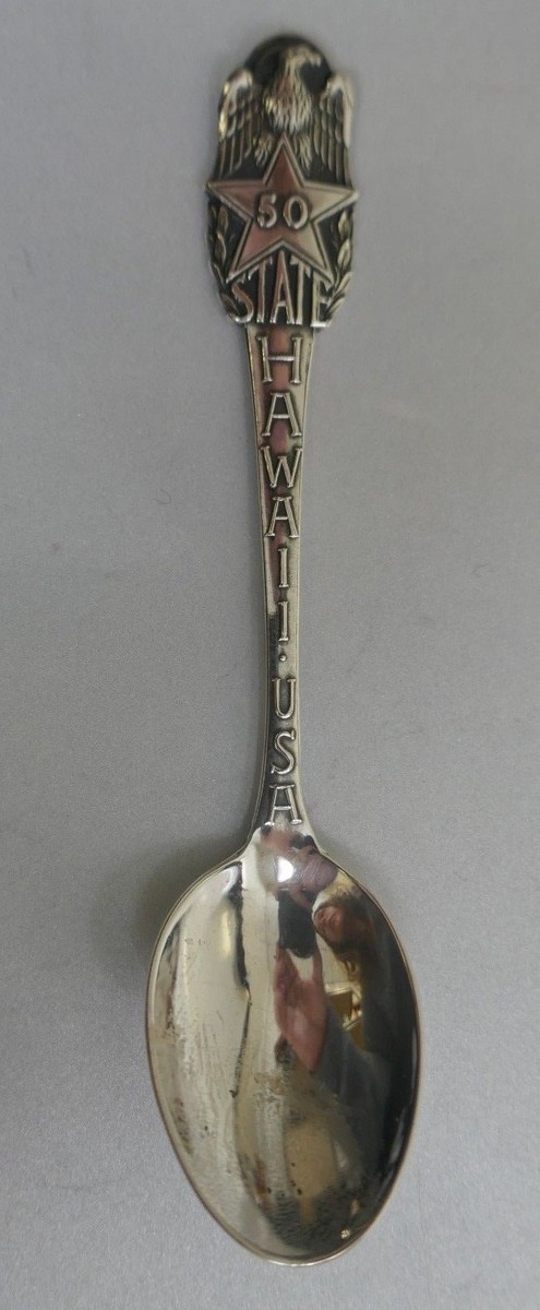 1959 50th State Hawaii, USA Sterling Souvenir Spoon By Joseph