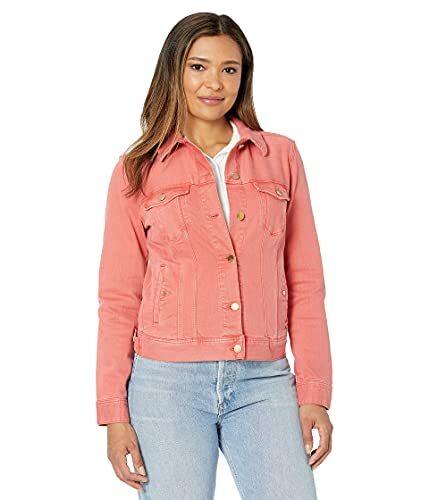 Classic Jean Jacket - Hot Coral - Large 