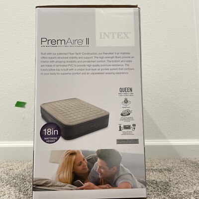 Intex PremAire II Air Mattress: Queen Size – Built-in Electric