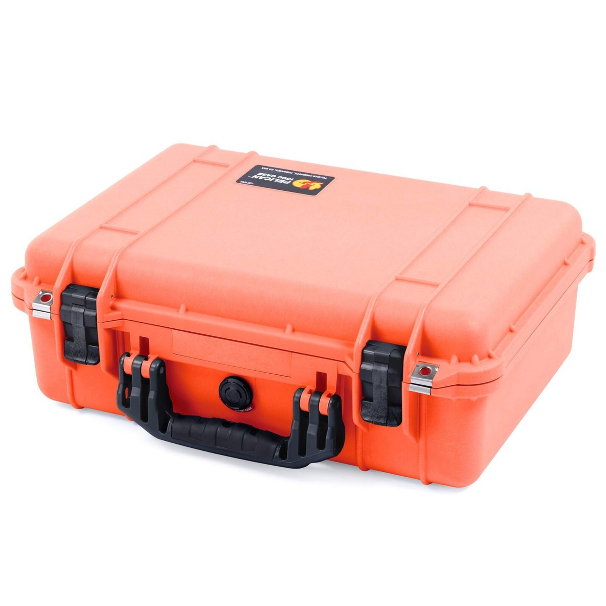 Orange & Black Pelican 1500 case with foam. | eBay