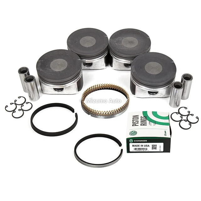Pistons 19mm Wrist Pin Main Rod Bearings Fit 99-05 Volkswagen Beetle Golf 2.0 8V - Image 3 of 4