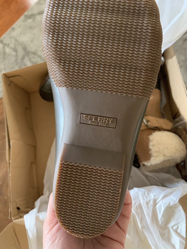 J.Crew Sperry Botas de Pardela con Hebilla, Caramelo, Talla 7, Nuevas con Etiquetas Foto 4 de 4