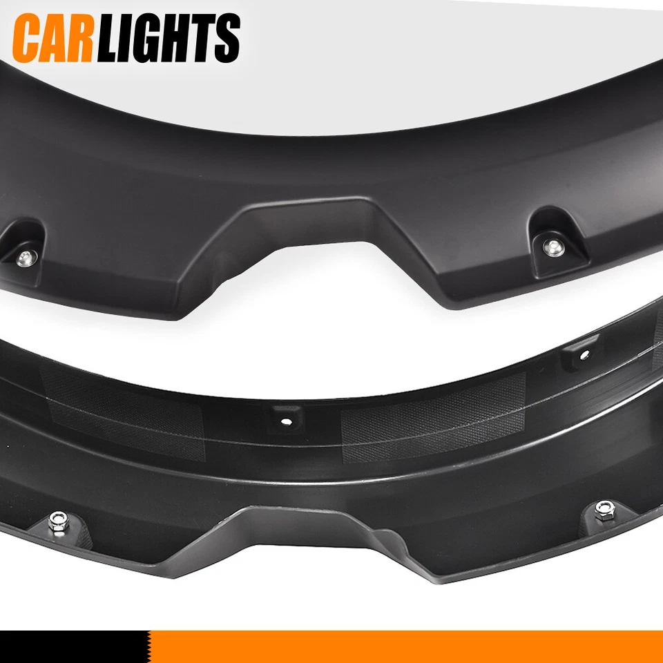 Fit For 2004-2015 Nissan Titan Pocket Style Black 4Pcs Fender Flares Front Rear - Image 4 of 4