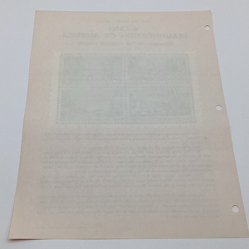 1969 6¢ Beautification Of America Commemorative Postage Stamp FDC Bulletin Ad. - Picture 4 of 4
