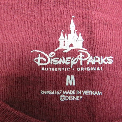 Walt Disney World Trikot T-Shirt Herren Gr. Medium weinrot rot Frontdruck - Bild 3 von 7