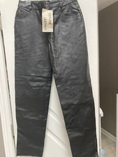 Bagatelle Leather Pants. Straight Leg.