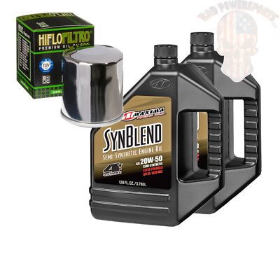 Oil Change Kit For 2000 Polaris Magnum 325 4X4 Maxima Synthetic Blend 20W-50