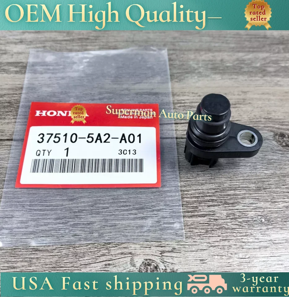 Sensor de posición del árbol de levas OEM 37510-5A2-A01 para Honda Accord CR-V Fit ILX TLX NSX Foto 2 de 4