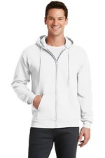 Port  Company Men's Core Fleece Full-Zip Hooded Sweatshirt PC78ZH