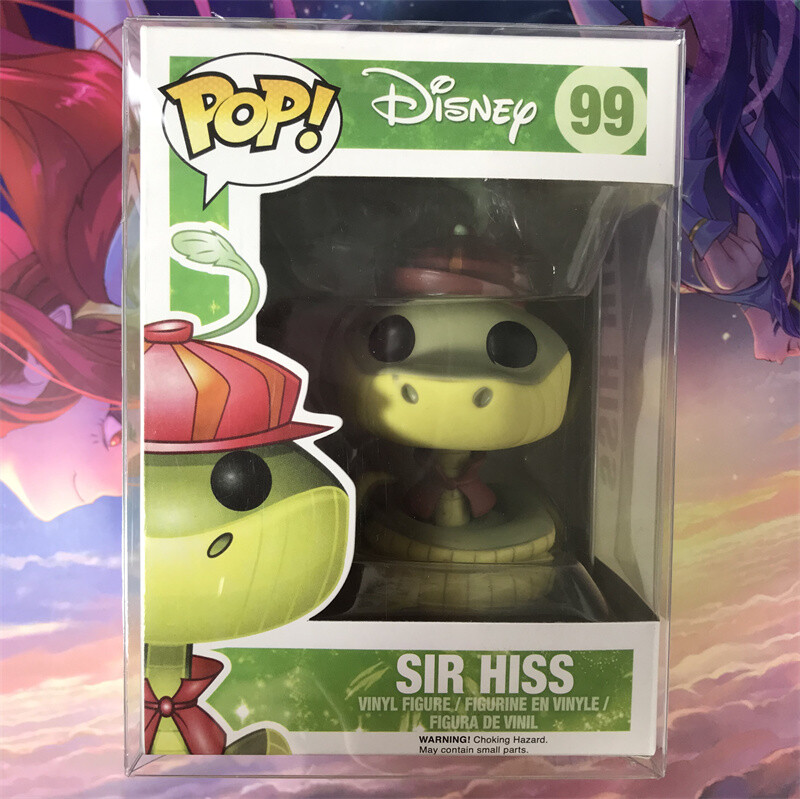Figura Pop De Disney Robin Hood Sir Hiss #99 Juguetes De Vinilo Abovedados Con Protector