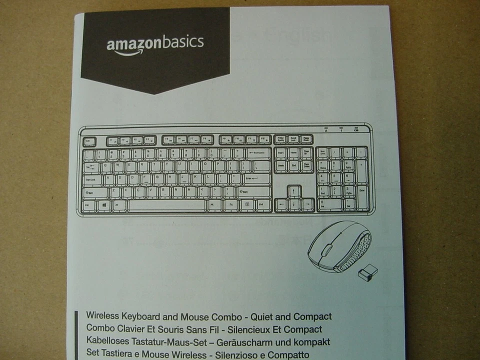NEW - AMAZON BASICS WIRELESS KEYBOARD AND MOUSE COMBO - Image 4 of 4