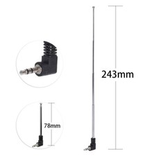 2x FM Radio Telescopic Antenna 3.5mm Connector FM Radio Antenna for Mobile Phone