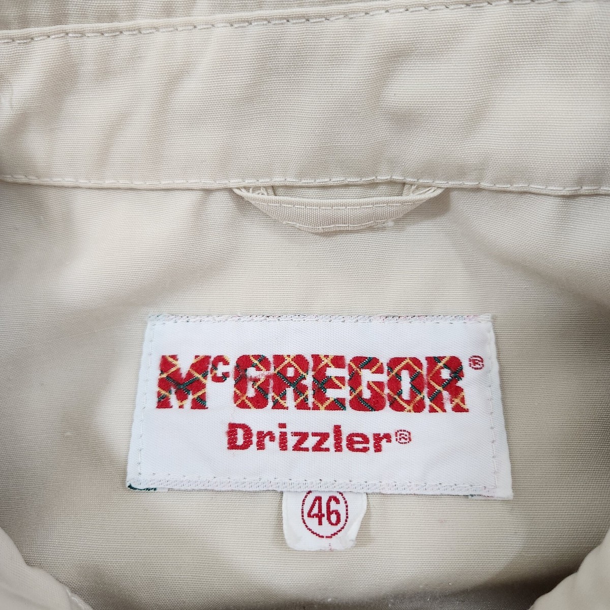 Vintage 60s McGregor Drizzler Jacket Mens 46 Beige Bomber Vintage 60s McGregor Drizzler Jacket Mens 46 Beige Bomber