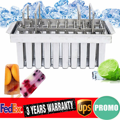Stainless Steel Ice Cream Stick Mold - 20-Piece Set for Homemade Treats