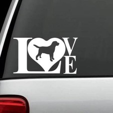 L1024 Lab Love Labrador Retriever Dog Decal Sticker for Car Truck SUV Laptop Art