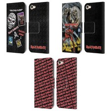 OFFICIAL IRON MAIDEN GRAPHICS LEATHER BOOK CASE FOR APPLE iPOD TOUCH MP3