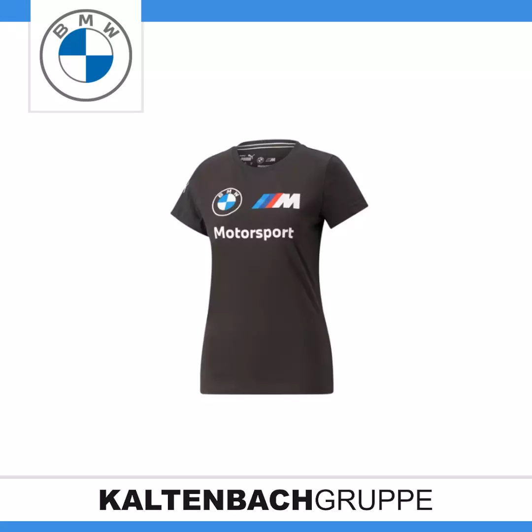 ORIGINAL BMW M Motorsport Logo T-Shirt schwarz Damen | eBay