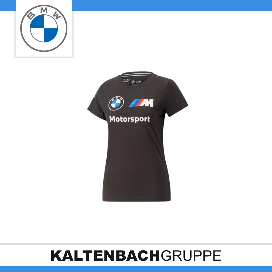 ORIGINAL BMW M Motorsport Logo T-Shirt schwarz Damen | eBay 