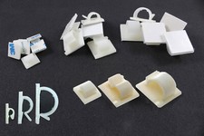 Self Adhesive Nylon Sticky Pads Mounts / Clips for Cable Wire Conduit Tubing