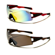 X Loop Sunglasses Rimless Sport Mirror One Piece Shield Lens Running Cycling Men