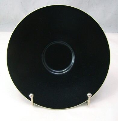 Sasaki Colorstone Schwarze Matte D7504 Untertasse(n) Ausgezeichnet