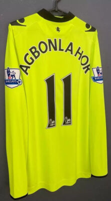 Aston Villa AGBONLAHOR シャツ M AGBONLAHOR #11 MENS FC ASTON VILLA SOCCER FOOTBALL SHIRT JERSEY
