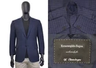 Amazing Men's Ermenegildo Zegna Blazer 42US/UK 52IT Blue Check Wool & Cashmere