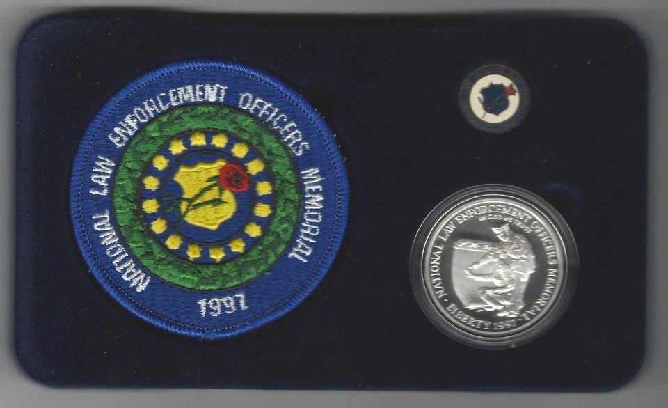 1997 Law Enforcement Coin, Pin & Patch Set W/box COA - Image 2 of 2