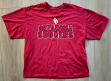 Oklahoma Sooners OU Vintage Starter T-Shirt Maroon Red Size XL Y2K 90s