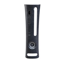Microsoft Xbox 360 Console Faceplate Carbon Fiber Pattern Black Replacement