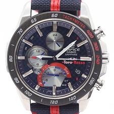 Casio Edifice Toro Rosso EQB-1000 Radio Chronograph Quartz 45mm Used Excellent