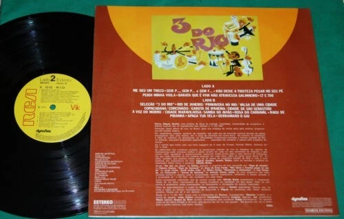 3 Do Rio - S/T BRAZIL 1st press Lp 1975 SIGNED MPB SAMBA JAZZ BOSSA - Image 2 of 4
