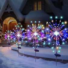 Garden Solar Lights Firework Light 150 LED Outdoor Party Landscape Decor Xmas