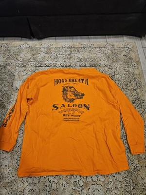 Hog's Breath Saloon Key West Orange 2XL Long Sleeve Shirt