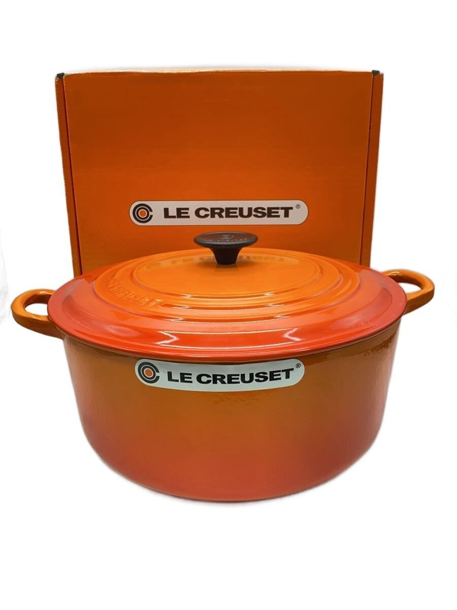 Le Creuset Cocotte Ronde Orange 28cm 6.7L GAS IH OVEN Unused