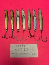 SET OF 7 DIX HEAVY YO YO IRON JIGS FISHING LURES 177 179 228 263 NICE SET OF 7