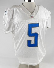2019 Detroit Lions Matt Prater #5 Game Used White Practice Jersey 46 357